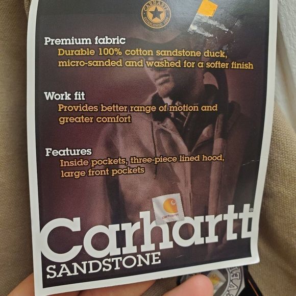 🤩New With TagsVintage carhartt thermal net lined canvas jacket size men's XL - Picture 7 of 9